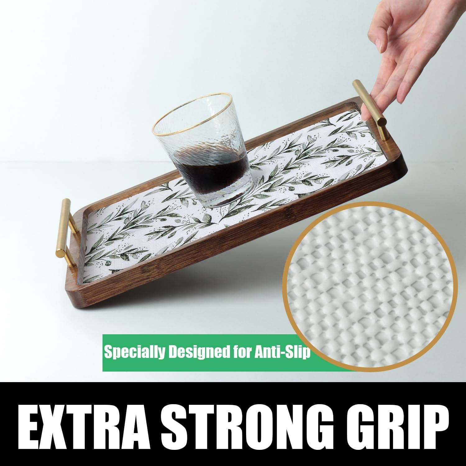 Thumbnail 4 de Amiitay Shelf Liners: Non-Adhesive, Non-Slip, 12IN x 20FT for Kitchens and Cabinets
