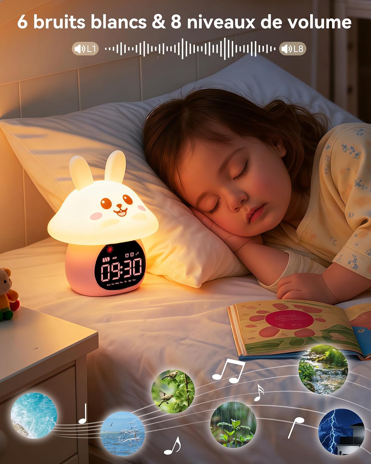 Thumbnail 5 de Yiliaw Réveil éducatif pour Enfants 2000 mAh 🕒