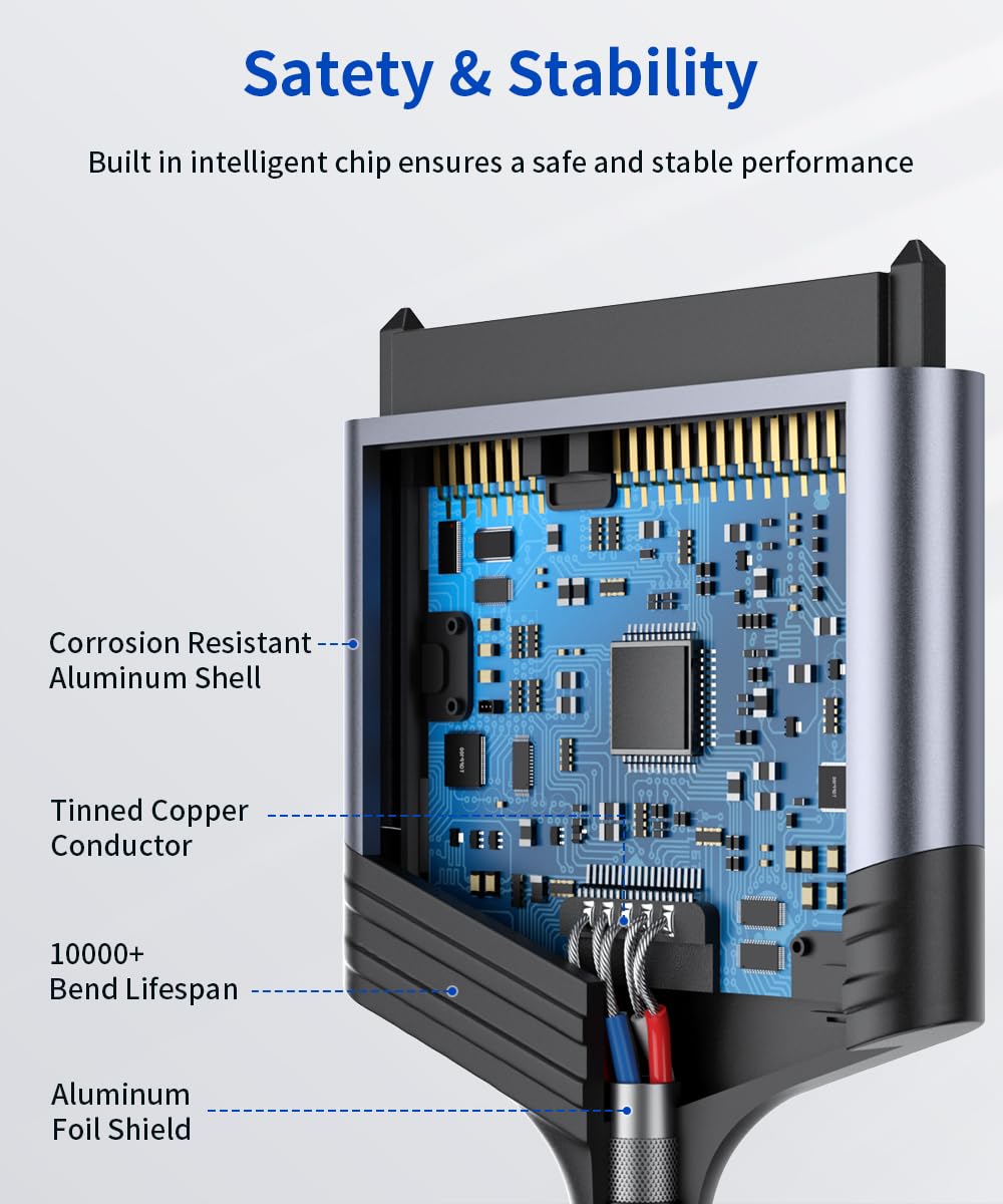 Thumbnail 5 de Adattatore SATA USB 3.0 JSAUX per unità da 2,5" – velocità 5 Gbps, design compatto e Plug & Play