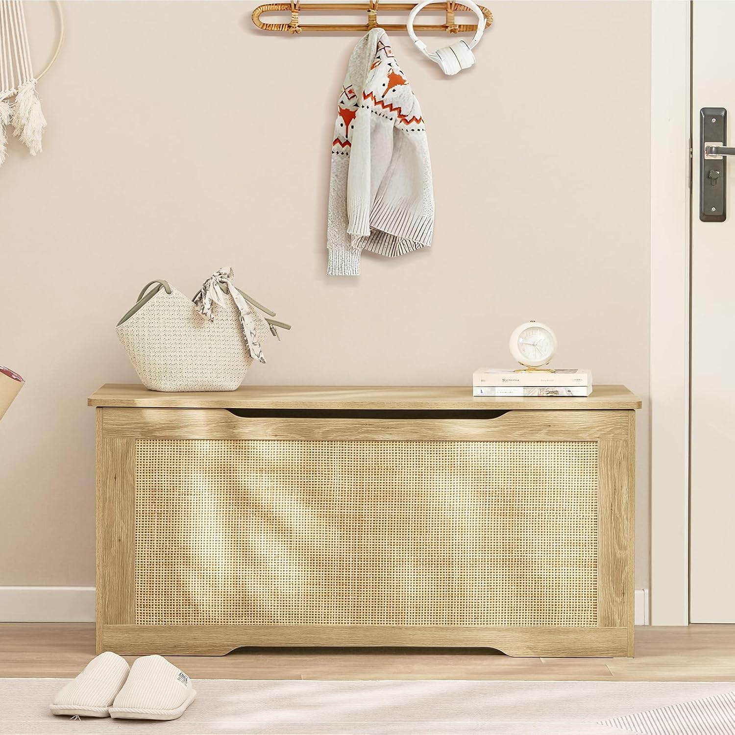 Detalle de Usikey 39.4-Inch Storage Bench