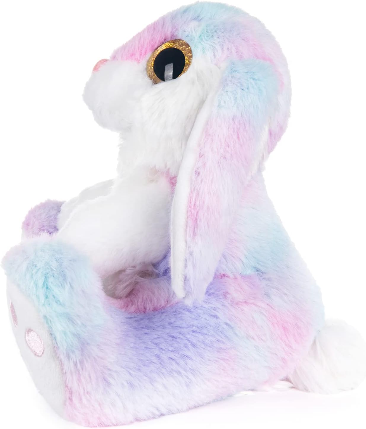 Thumbnail 4 de My OLi Easter Bunny Teddy Soft Toy (22cm/8.5") – Cuddly plush rabbit with floppy ears for kids