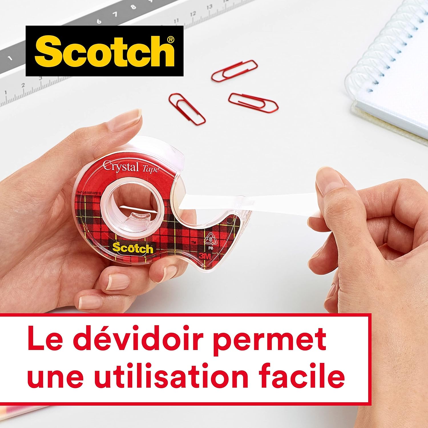 Thumbnail 5 de Scotch Crystal Ruban adhésif 19 mm 🖇