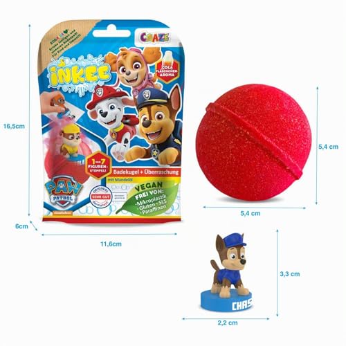 Thumbnail 5 de INKEE Set 3 Bombe da bagno Paw Patrol per bambini – con sorpresa