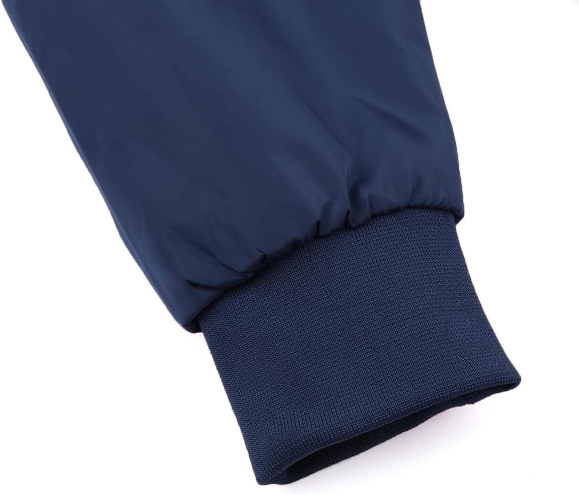 Detalle 2 de YOUTHUP giacca leggera da uomo casual bomber a collo rialzato a maniche lunghe
