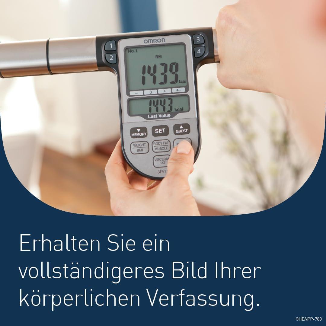 Detalle 2 de OMRON BF511 Körperfettwaage 150 kg ⚖
