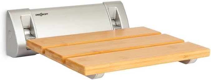 Detalle de oneConcept Arielle 10034209 douchestoel van bamboe, inklapbaar, 160 kg