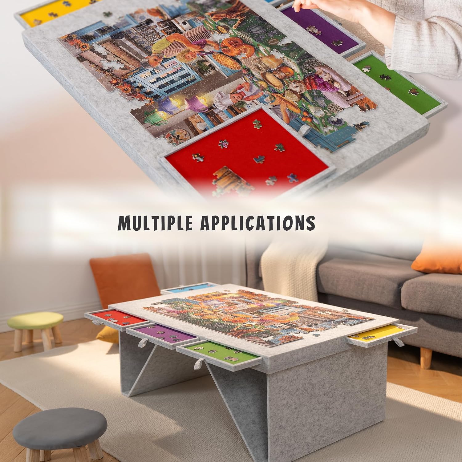 Thumbnail 6 de Tektalk felt jigsaw puzzle board