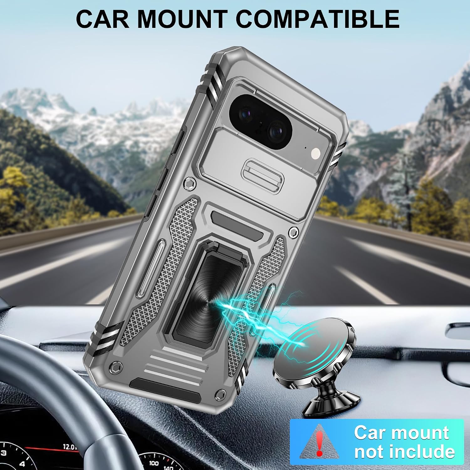 Thumbnail 4 de Jshru Pixel 8 case with screen protector 2-pack