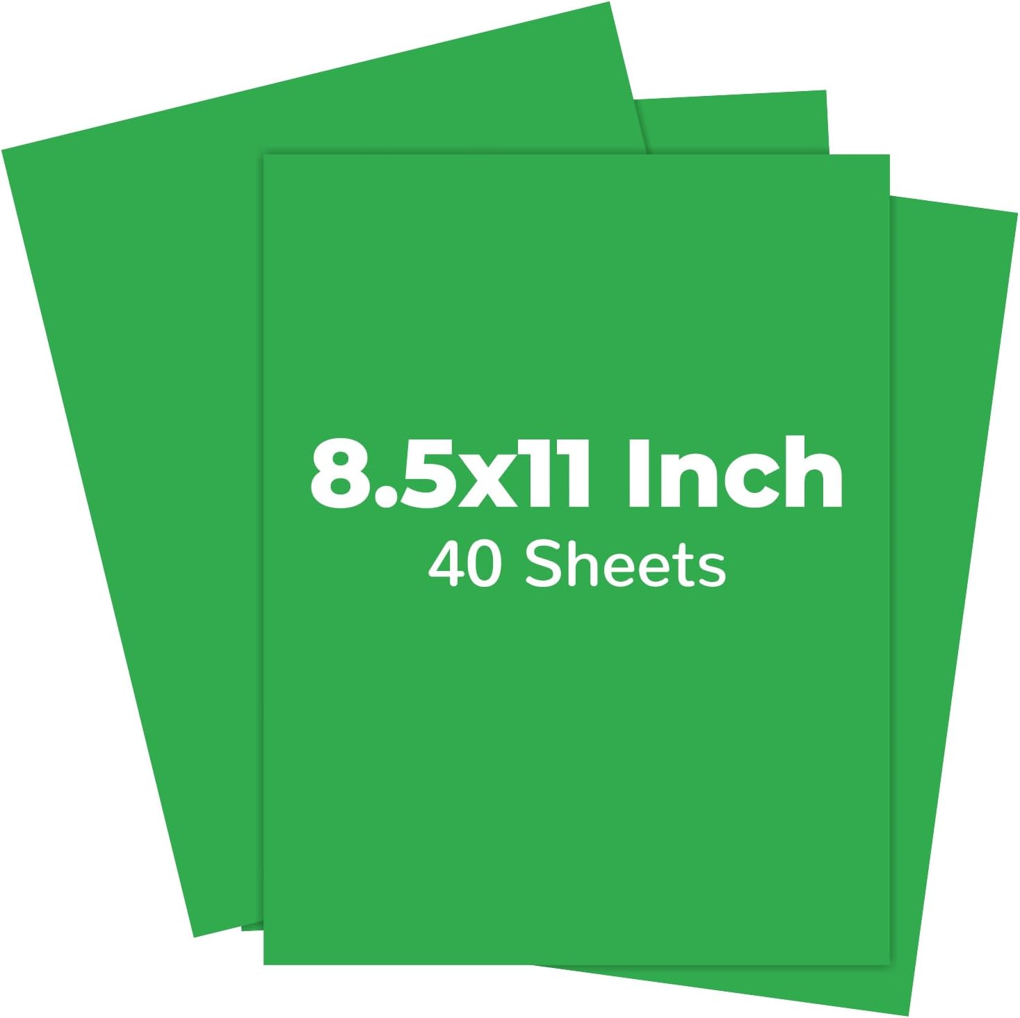 Detalle de Vishoitty Green Cardstock, 8.5 x 11, 75 lb, 40 Sheets