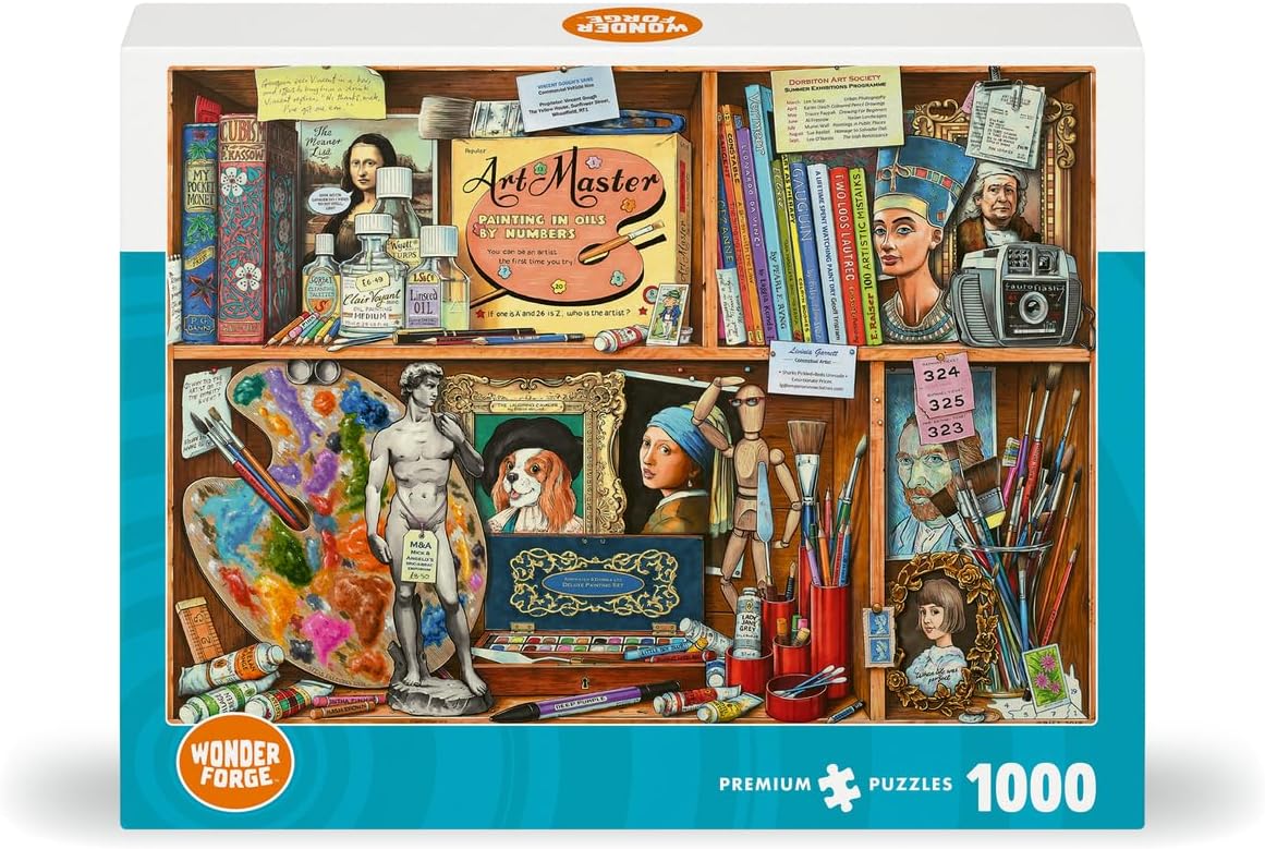 Detalle 2 de Wonder Forge The Artist's Cabinet 1000-piece jigsaw 🧩