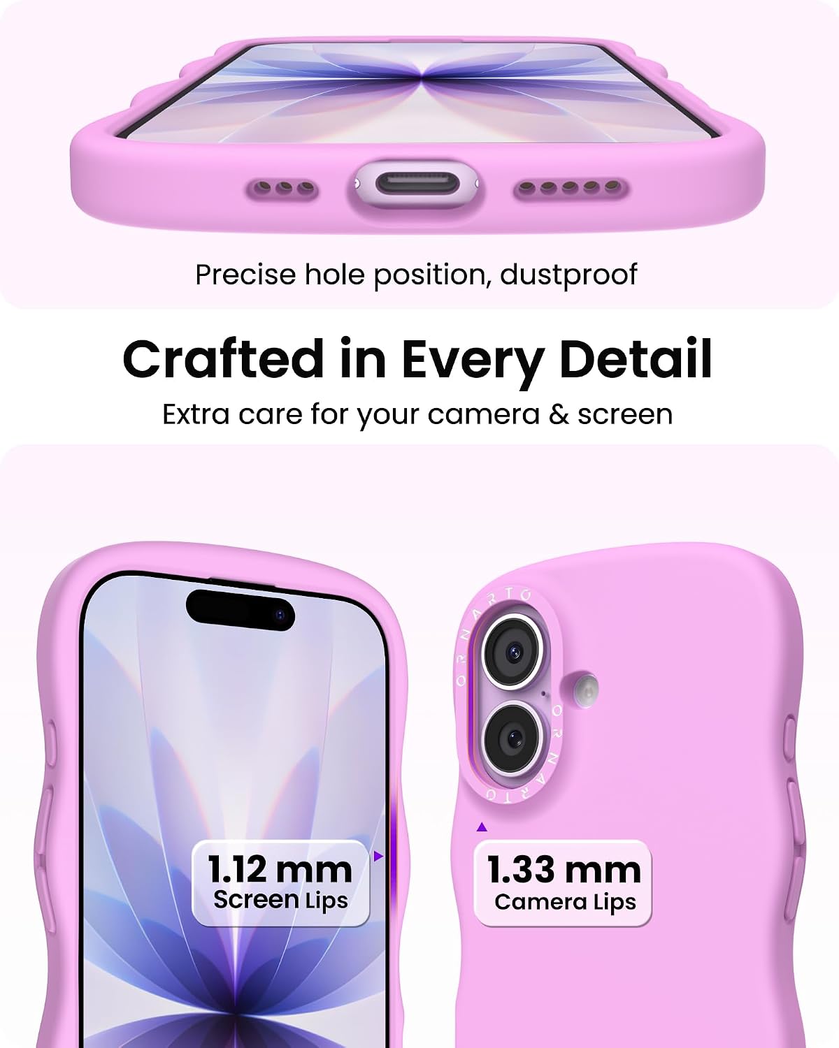 Detalle 2 de ORNARTO iPhone 17 6.3in soft silicone case