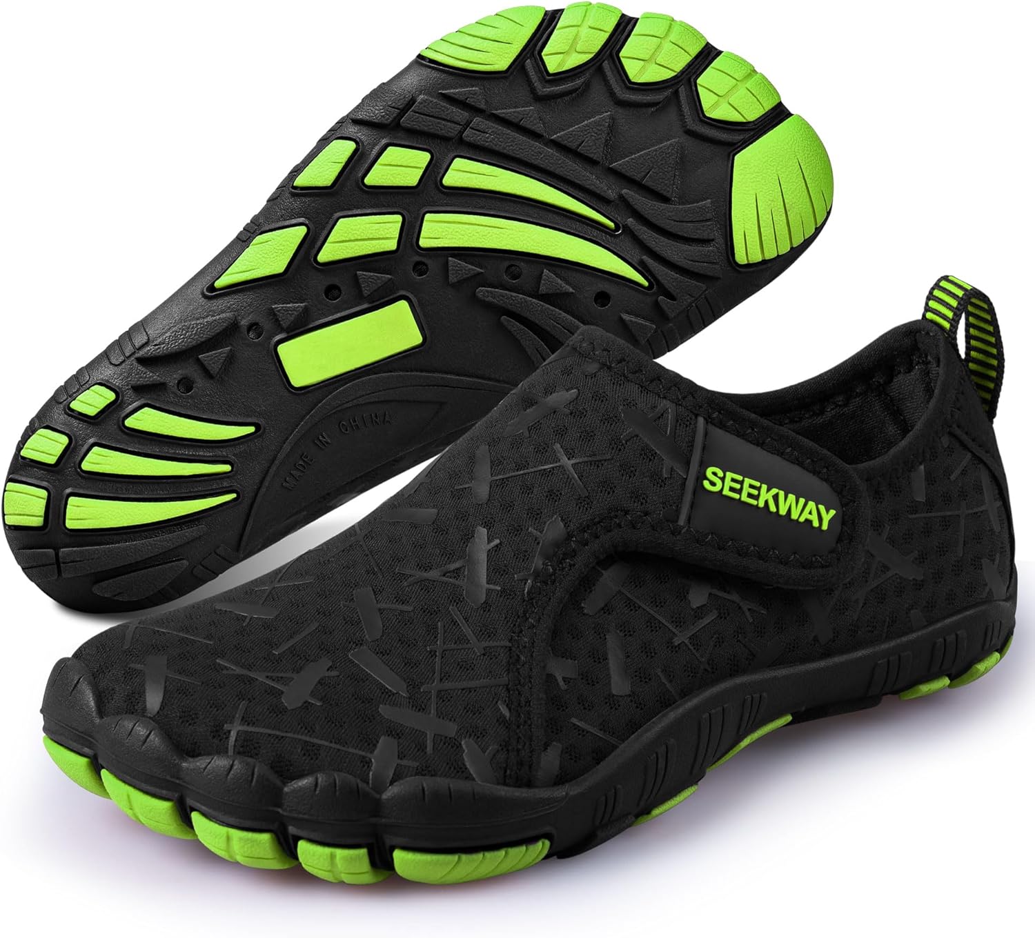 Detalle de SEEKWAY Kids Barefoot Water Shoes with Wide Toe Box, Quick-Dry Mesh and Non-Slip Outsole