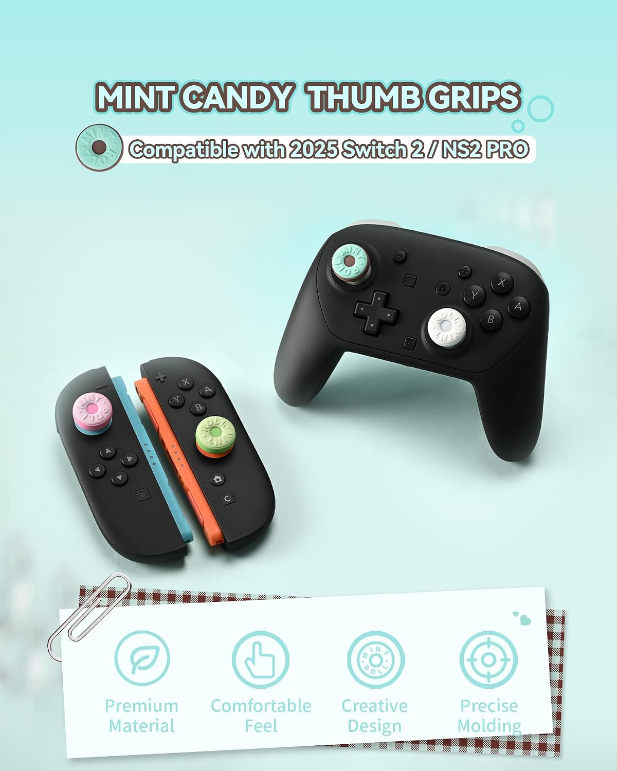 Thumbnail 1 de GeekShare Switch 2 thumb grips 4PCS