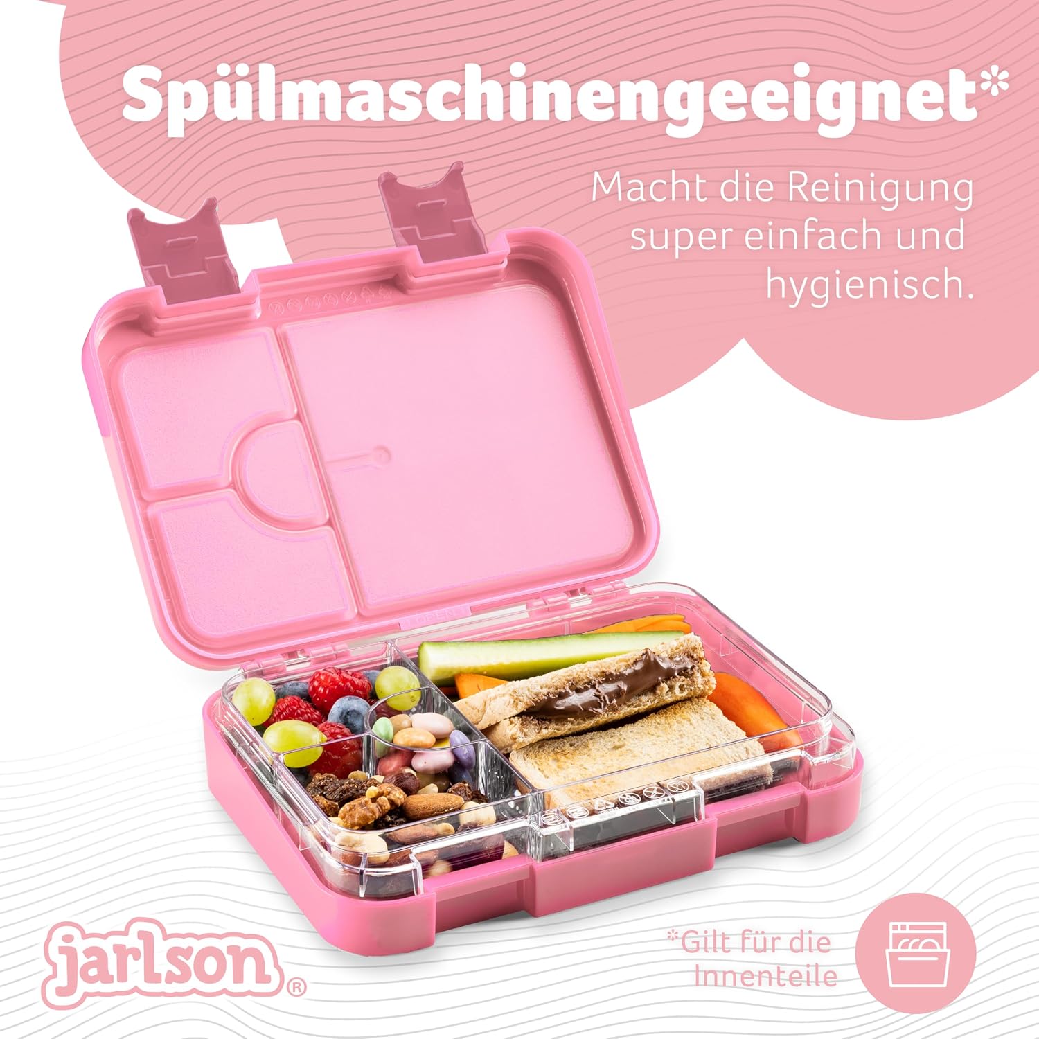 Detalle 2 de Jarlson TONI boîte à goûter 6 compartiments 🍱