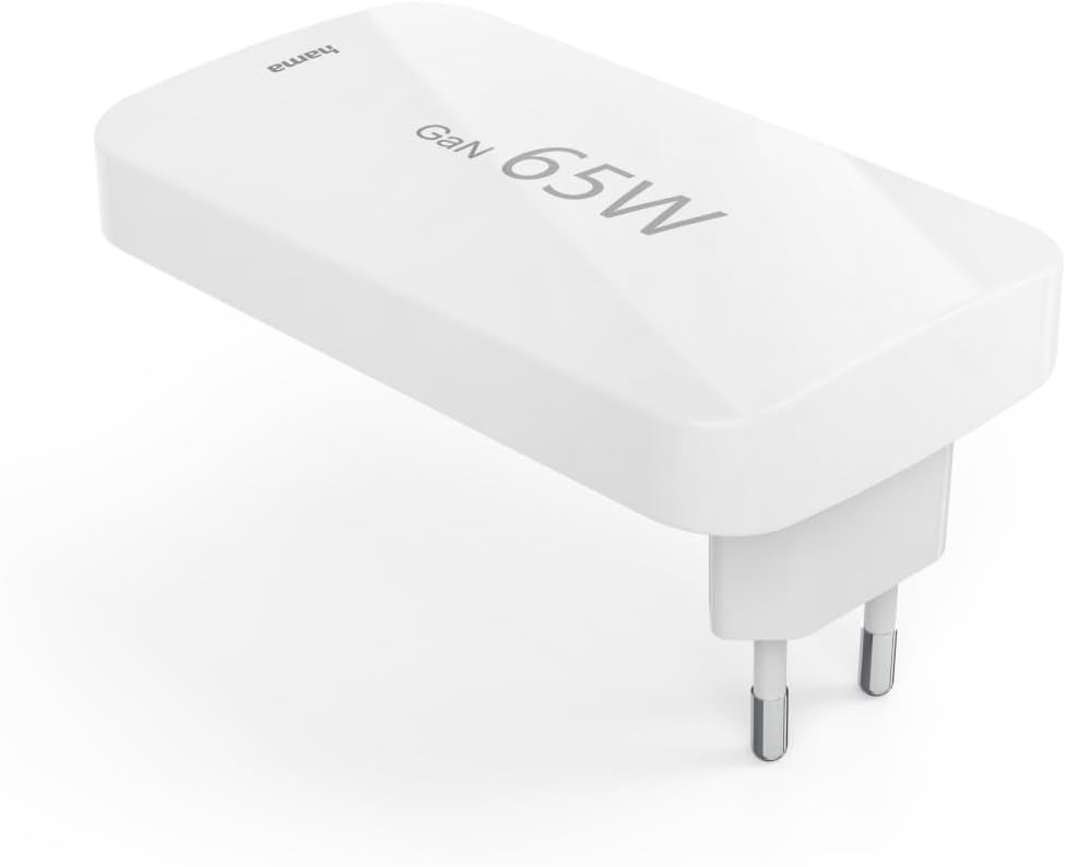 Thumbnail 3 de Hama Chargeur Rapide USB‑C GaN 65 W à 3 ports (2× USB‑C 65 W + 1× USB‑A 18 W) ultra-plat et pliable