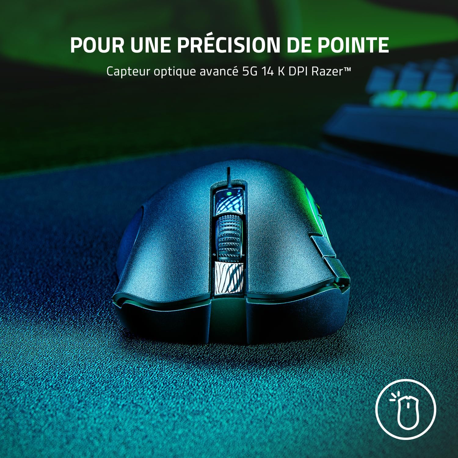 Thumbnail 6 de Razer DeathAdder V2 X Hyperspeed – Souris gaming sans fil ergonomique pour PC/Mac (capteur optique, commutateurs mécaniques)