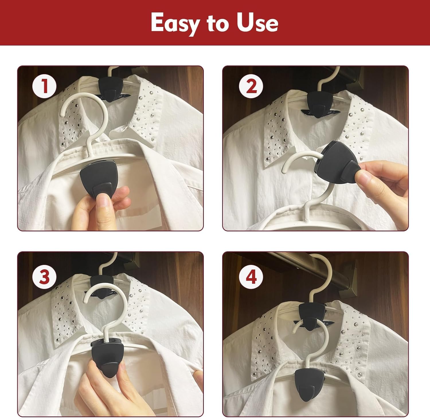Thumbnail 6 de Latoxcaa Clothes Hangers Space Saving Pack of 20 – Heavy Duty Organiser up to 20 kg