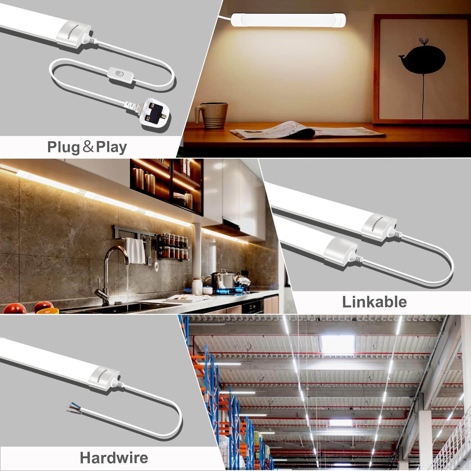 Thumbnail 3 de BERIXDEEP LED batten light 4FT 36W