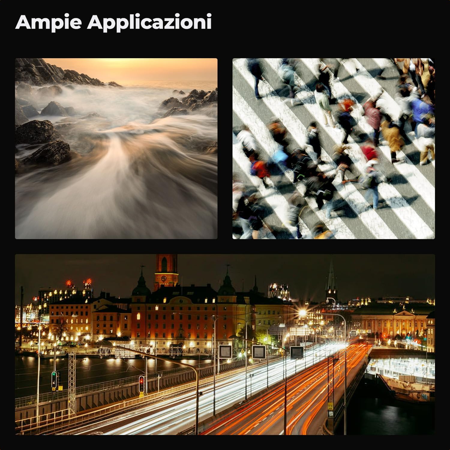 Thumbnail 5 de K&F CONCEPT Nano-Klear 62mm ND variabile ND2-ND400 (1–9 stop) con rivestimento nano e panno di pulizia