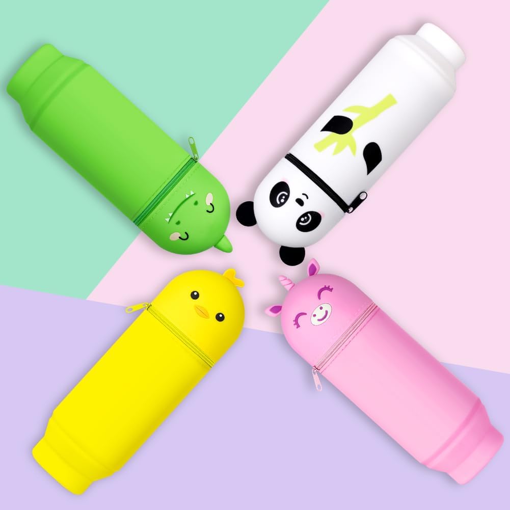 Thumbnail 6 de Vicloon Trousse scolaire 2 en 1 rétractable en silicone ✏