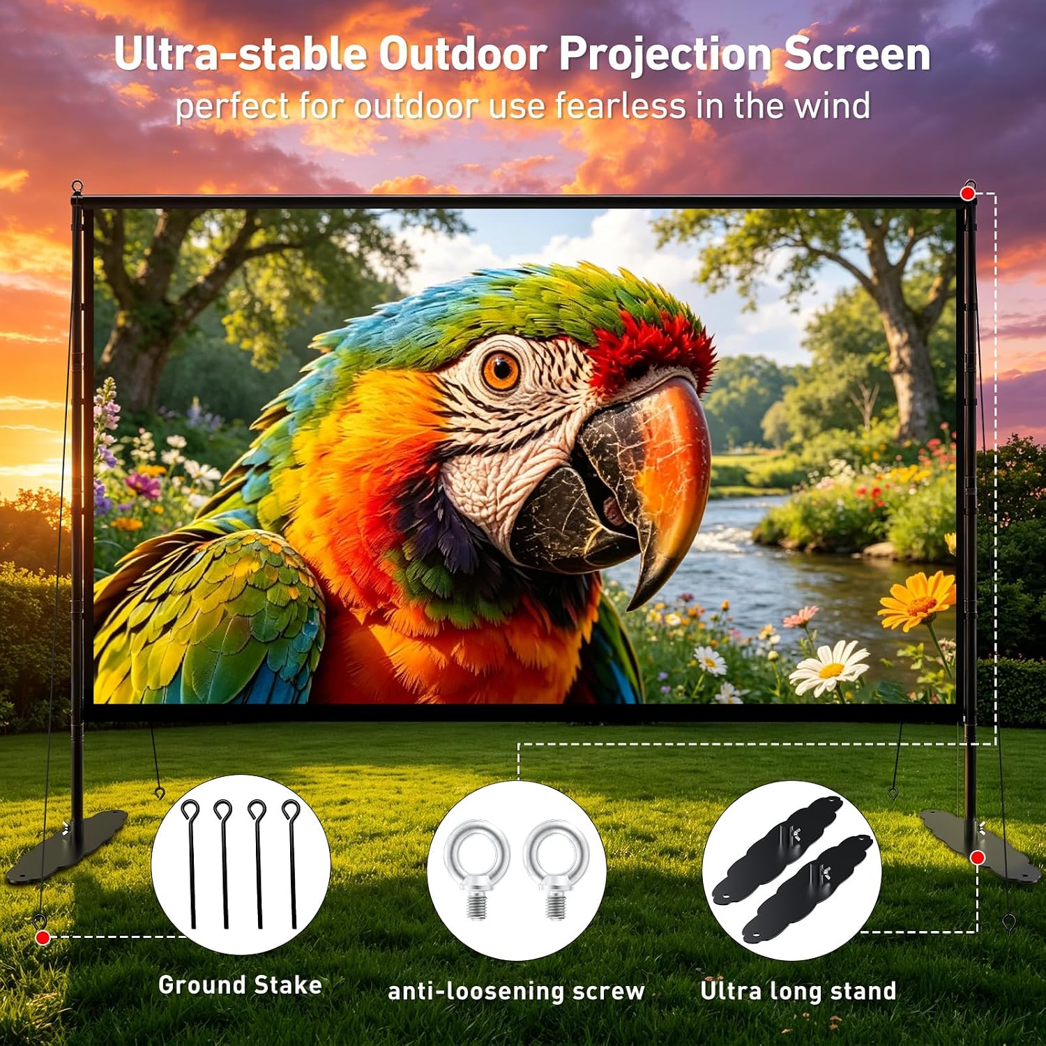 Detalle de Projector Screen, 150-Inch