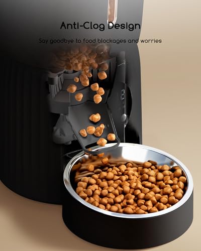 Detalle de Faroro Comedero Automático 4L para Gatos y Perros Medianos | Dispensador con 6 comidas diarias, control de porciones y voz de 10 segundos