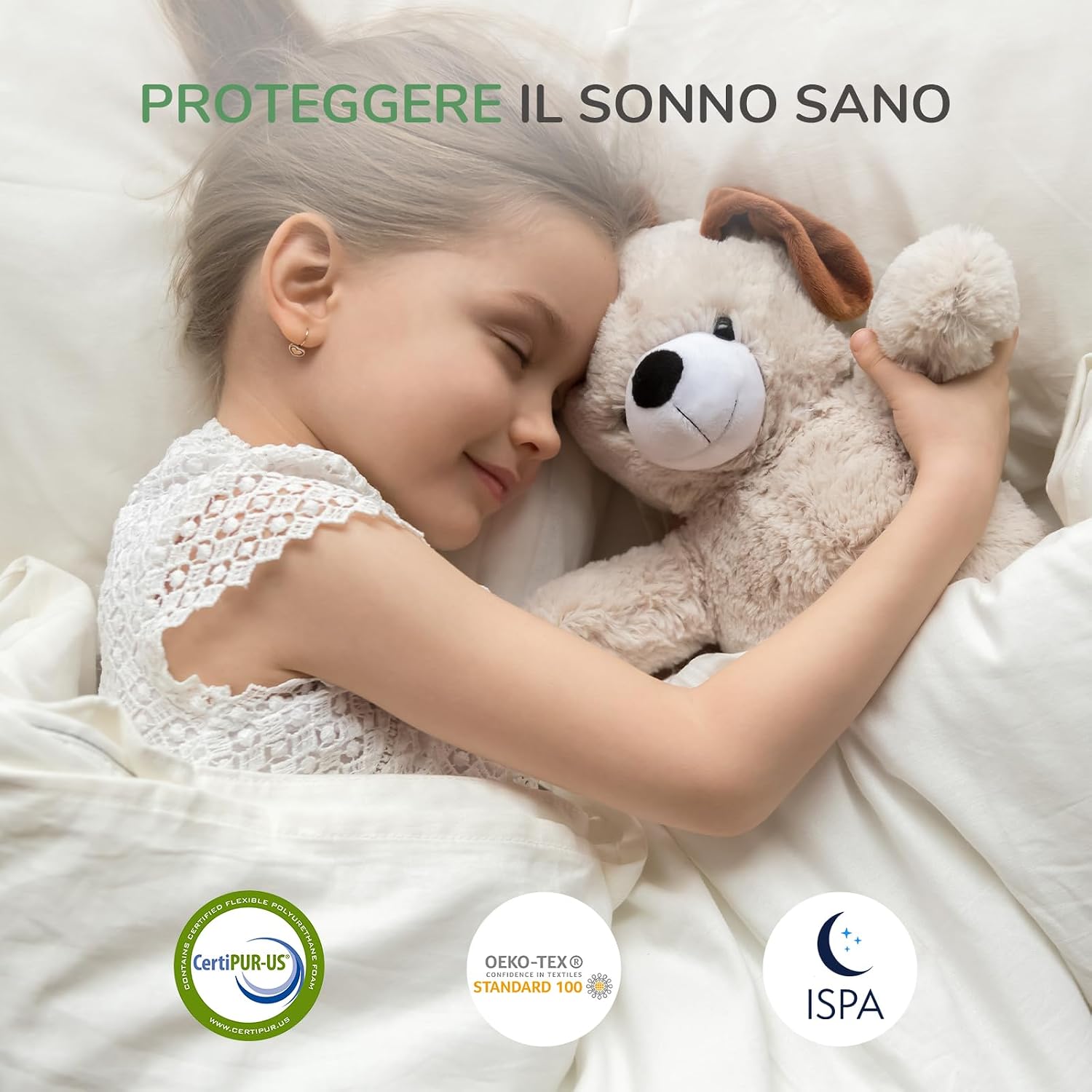 Thumbnail 4 de Novilla Topper 160x200: Memory Foam con Gel e Schiuma Traforata 5 cm, Tessuto Traspirante, Antiscivolo e Lavabile (Oeko-Tex Certificato)