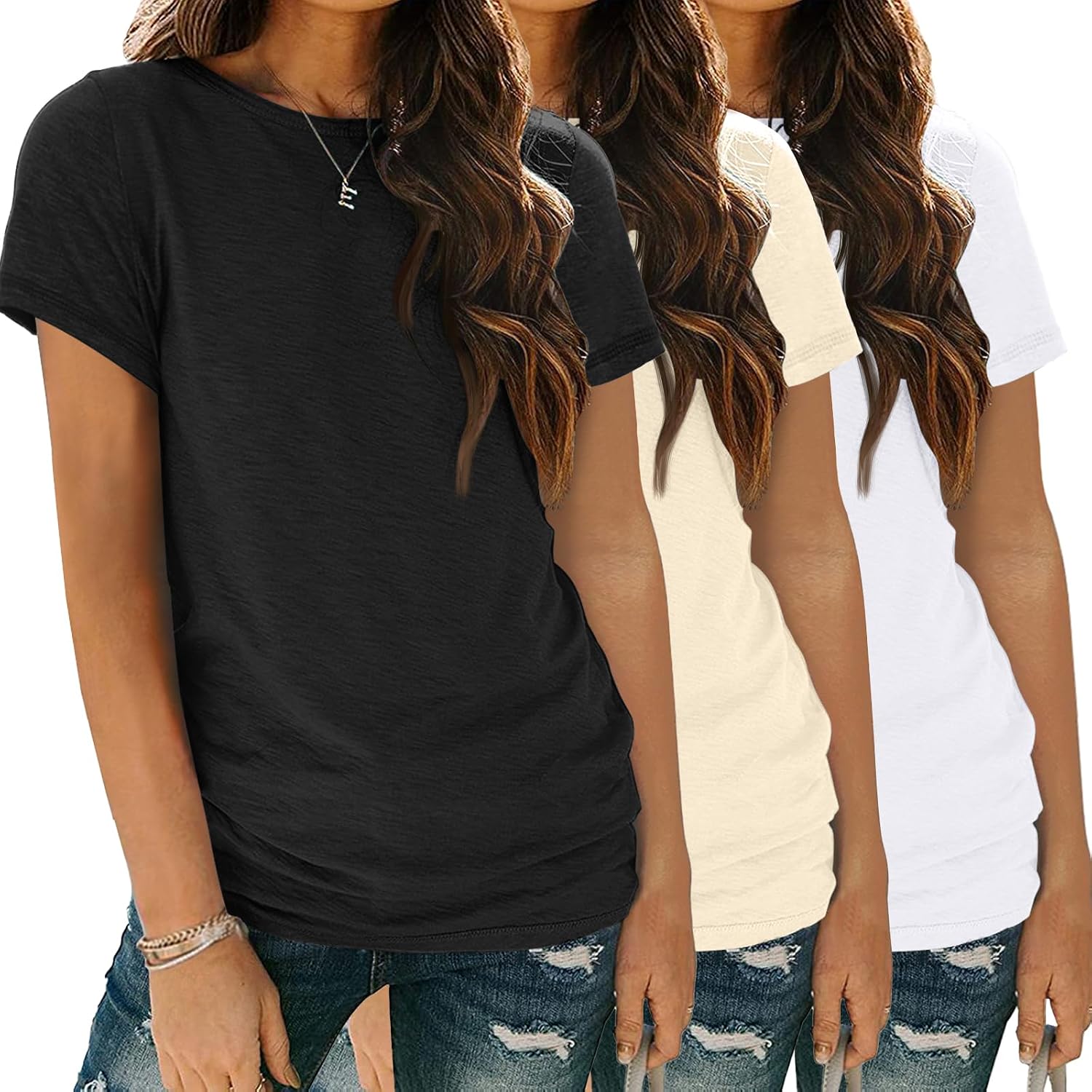 Thumbnail 6 de SUNBS Womens 3 Pack T-Shirts 2026