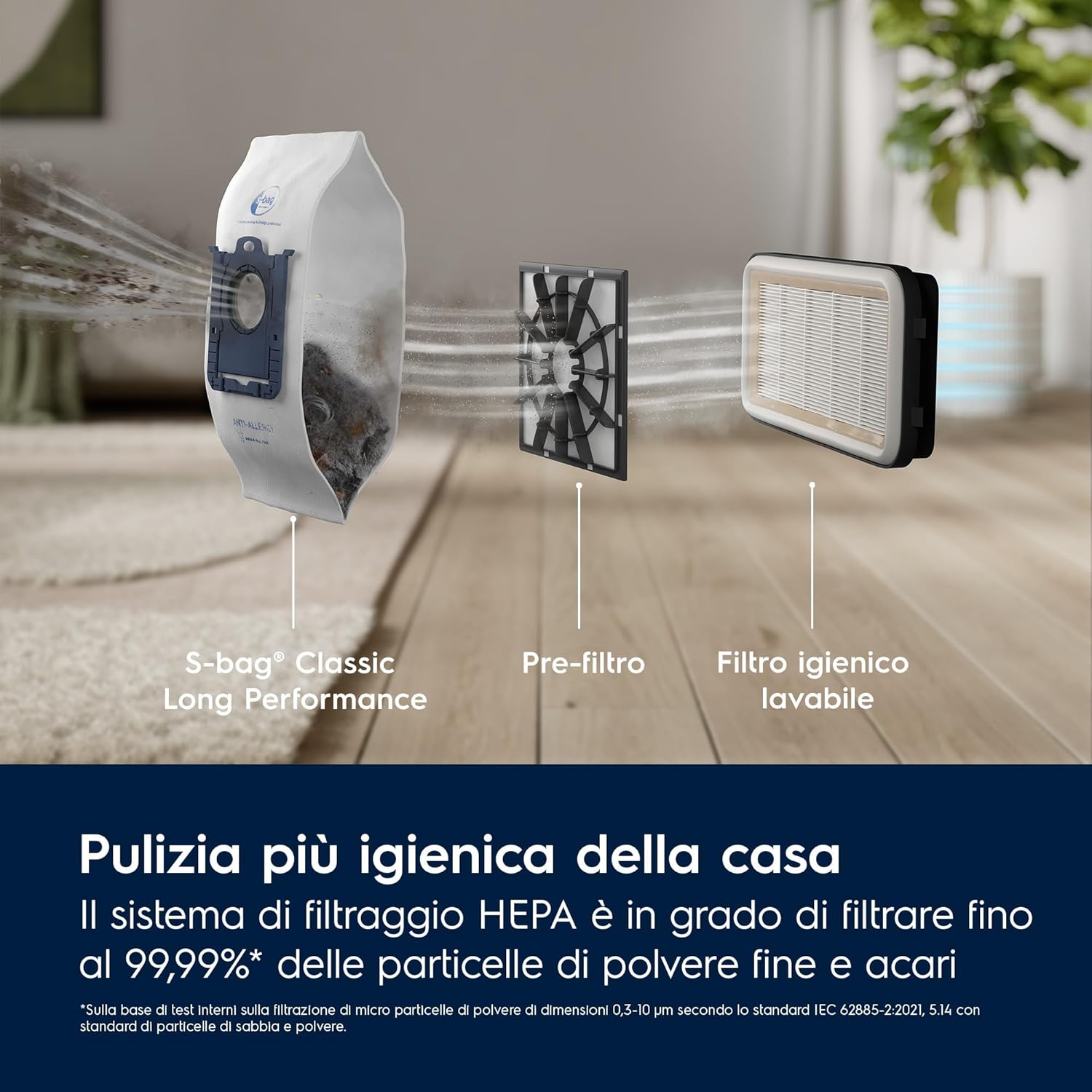 Thumbnail 3 de Electrolux EB51C1OG: Aspirapolvere a sacco 750 W con AllFloor e filtro HEPA