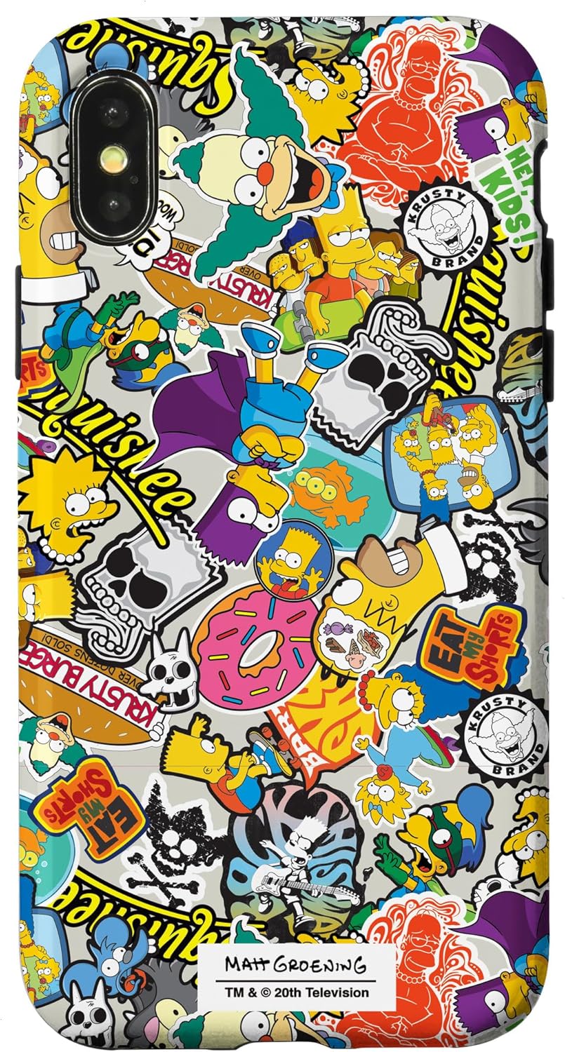 Thumbnail 4 de Collage di adesivi I Simpson Custodia per iPhone 15 Pro