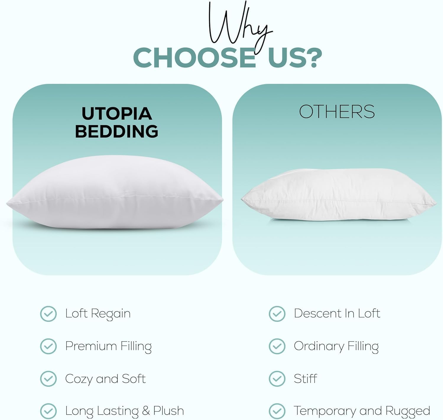 Thumbnail 6 de Utopia Bedding 2 Cuscini 40 x 60 cm