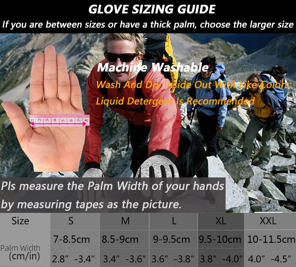Thumbnail 5 de MOREOK Winter Gloves -10°F 3M Thinsulate touchscreen gloves