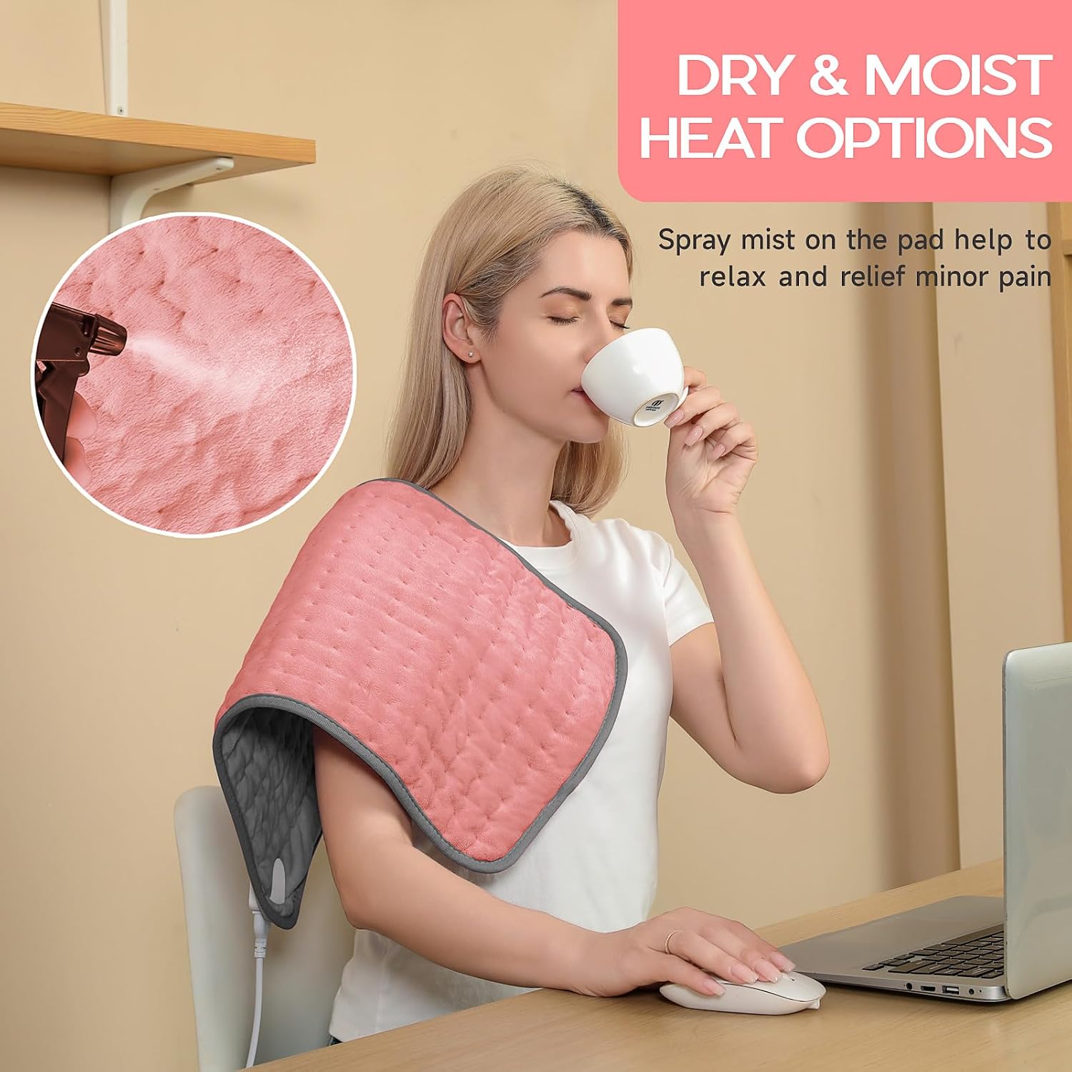 Detalle de Vilicert Heating Pad with 6 Heat Settings