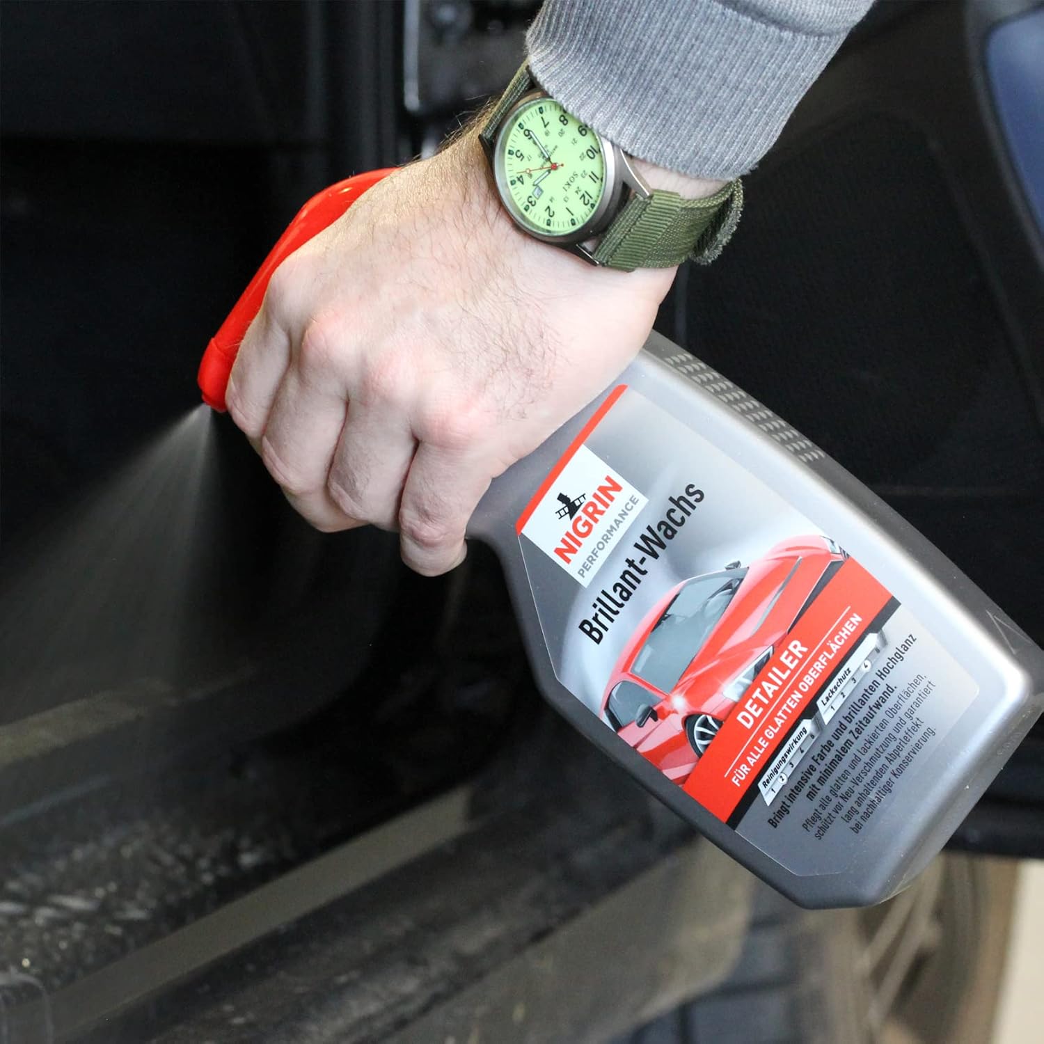 Thumbnail 1 de NIGRIN Performance Brillant-Wachs TURBO – Auto Pflegespray, 500 ml