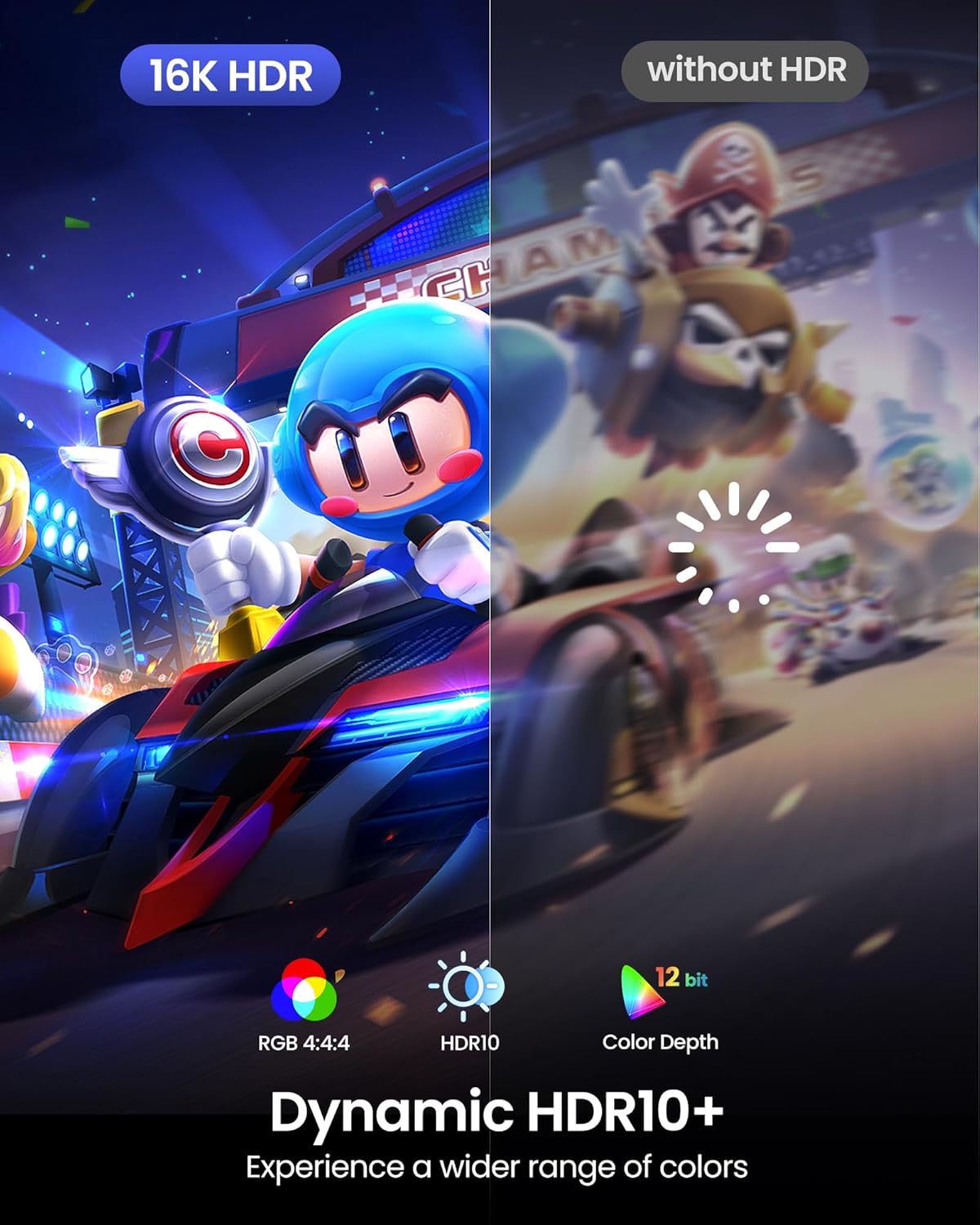 Thumbnail 5 de Silkland 80Gbps DisplayPort 2.1 Cable 3m