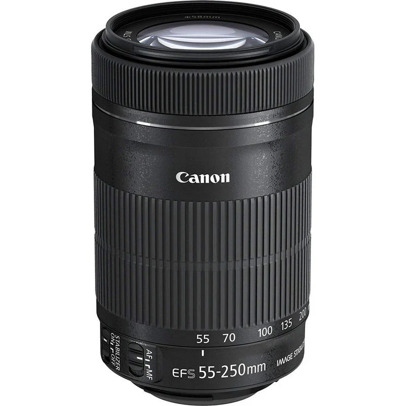 Detalle de Canon EF-S 55-250mm F4-5.6 IS STM objetivo para telefoto