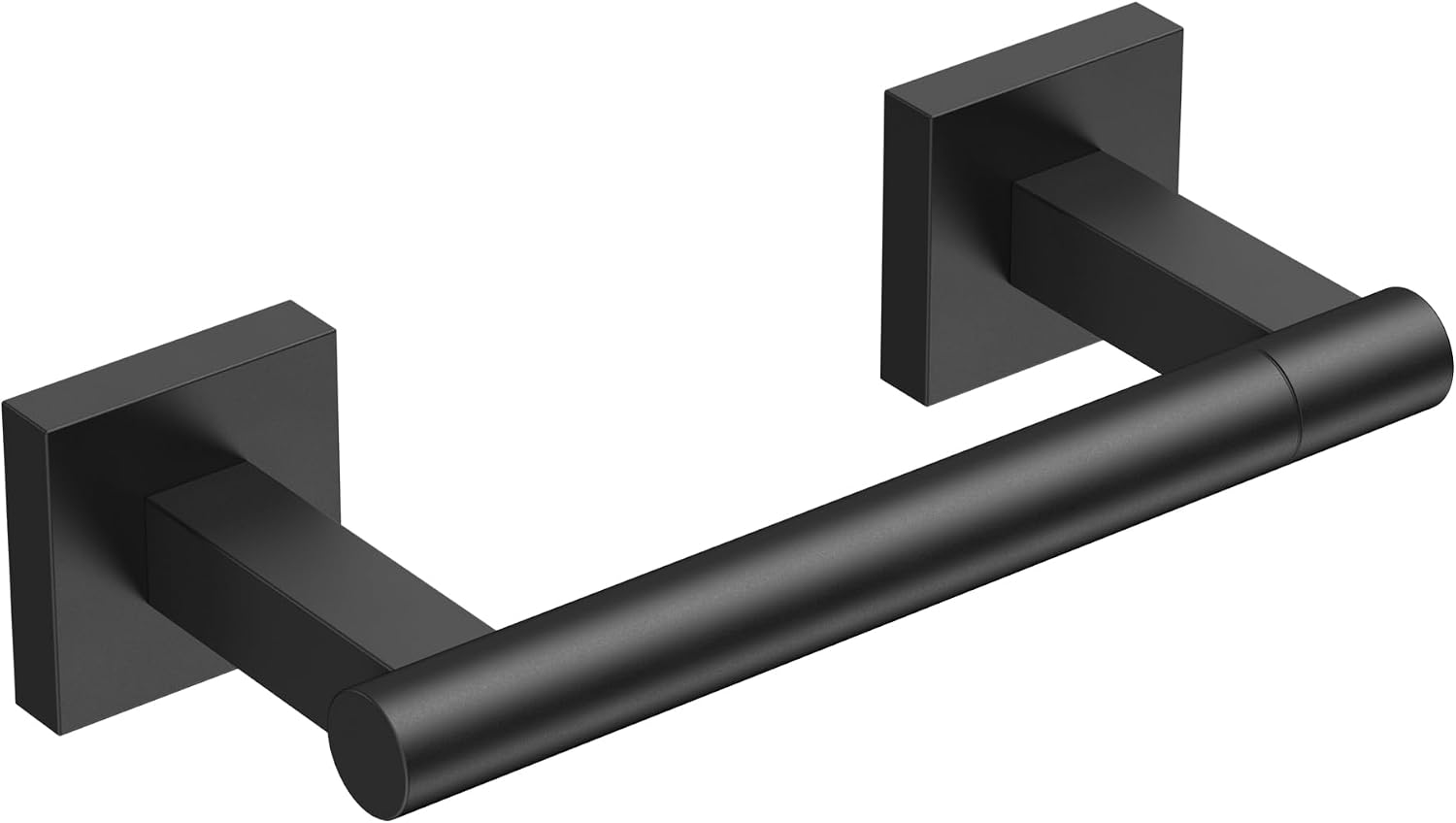 FORIOUS FF09124 Wall-Mount Toilet Paper Holder, Matte Black SUS304 Steel