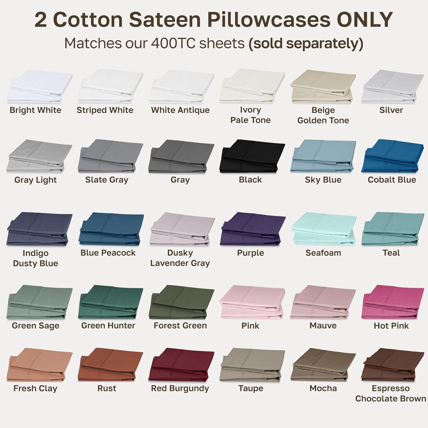 Thumbnail 6 de California Design Den Cotton Pillowcases, 400 Thread Count