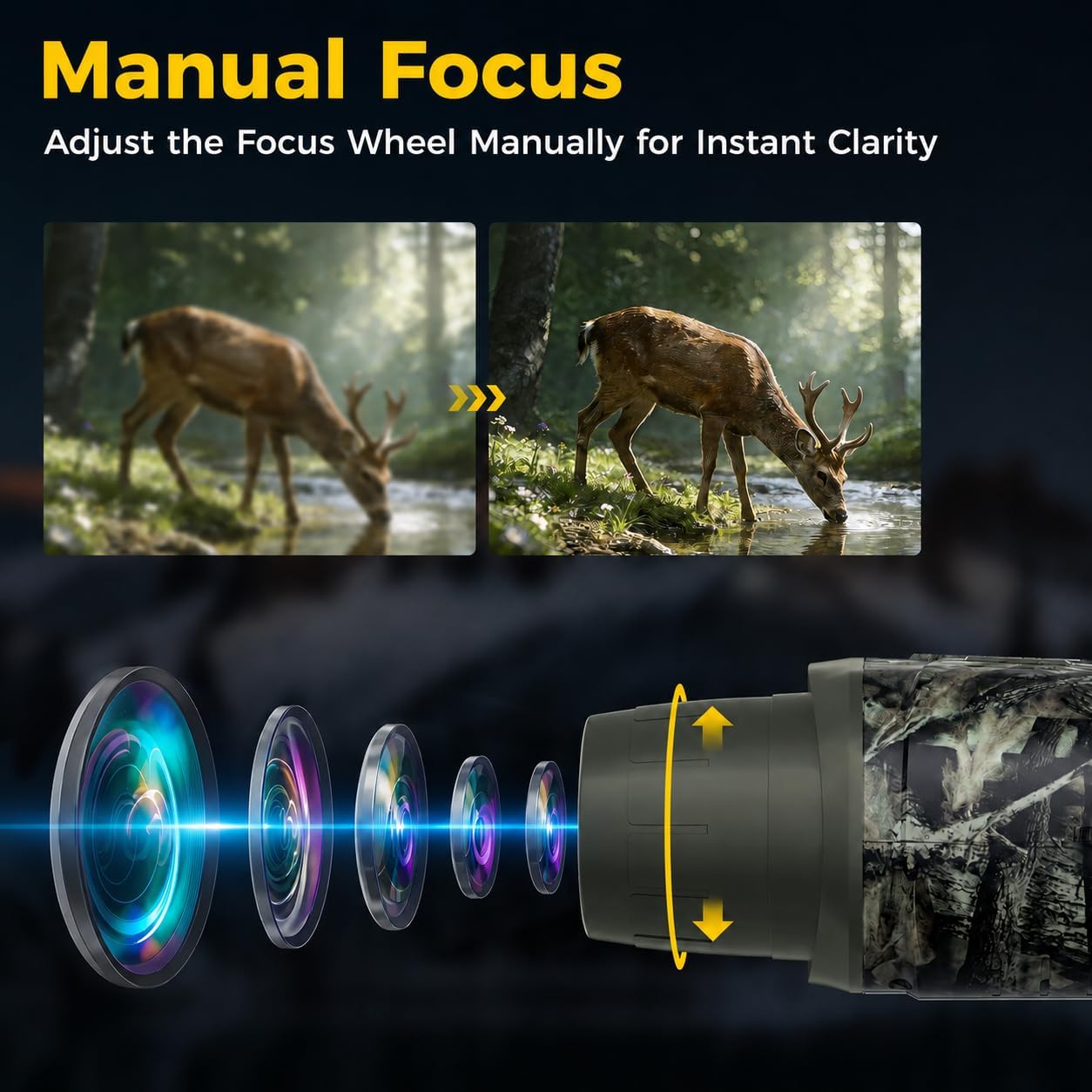 Thumbnail 6 de Vtiisamao Night Vision Binoculars, 4K Video, 3-Inch Display, 5X Digital Zoom
