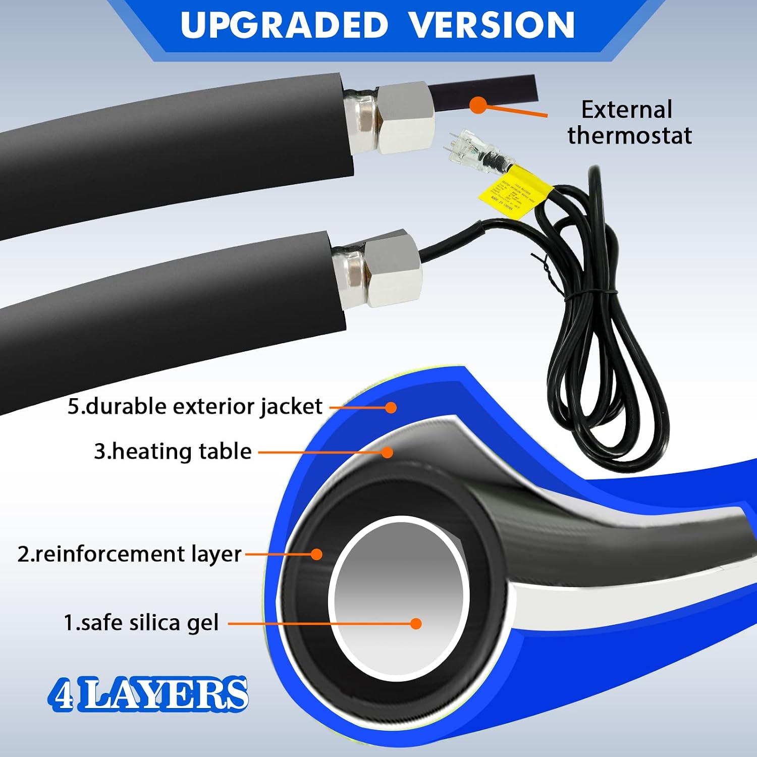 Thumbnail 2 de 75FT Heated Water Hose for RV
