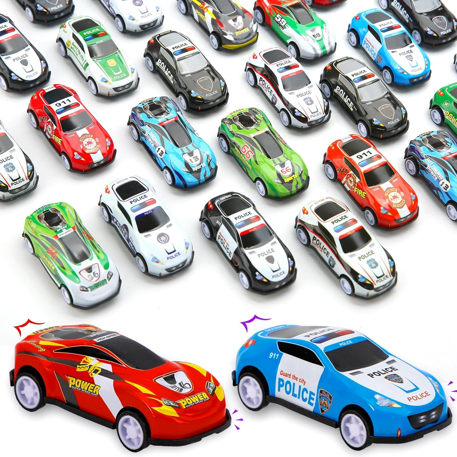 Thumbnail 6 de Siwarm 28-Piece Pull Back Cars Toy Set (Mini Race Cars for Kids, Party Favors & Classroom Prizes)