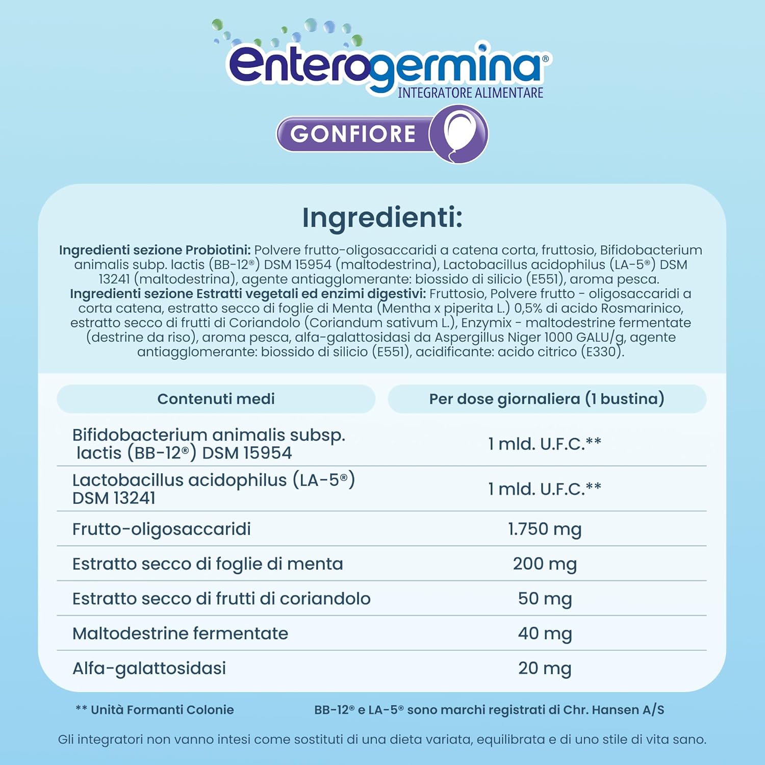 Thumbnail 6 de Enterogermina Gonfiore per gonfiore, 40 bustine
