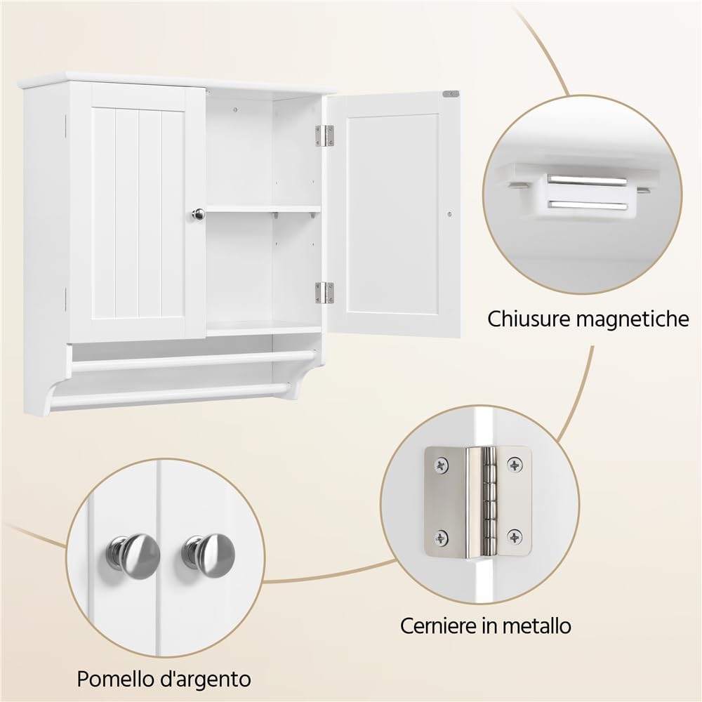 Thumbnail 3 de Yaheetech Mobile bagno 60,5 cm