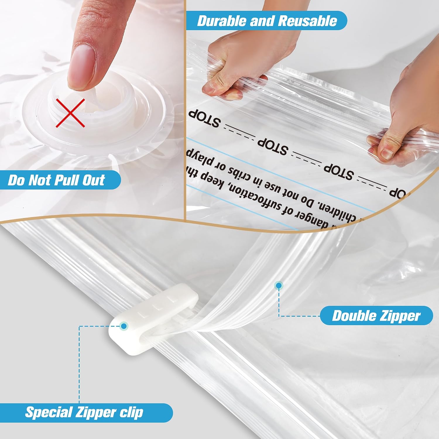 Detalle de Storage Master Space Saver Bags 80% space
