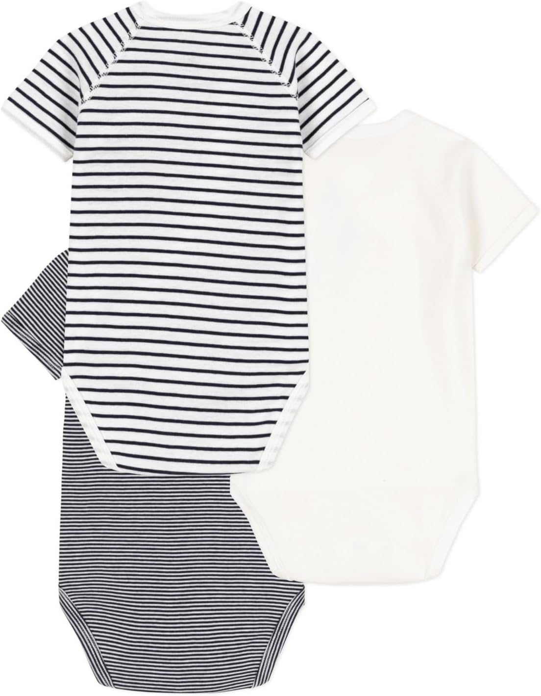 Thumbnail 1 de Petit Bateau Kurzarm-Body für Neugeborene (3er Pack) – Unisex A097h