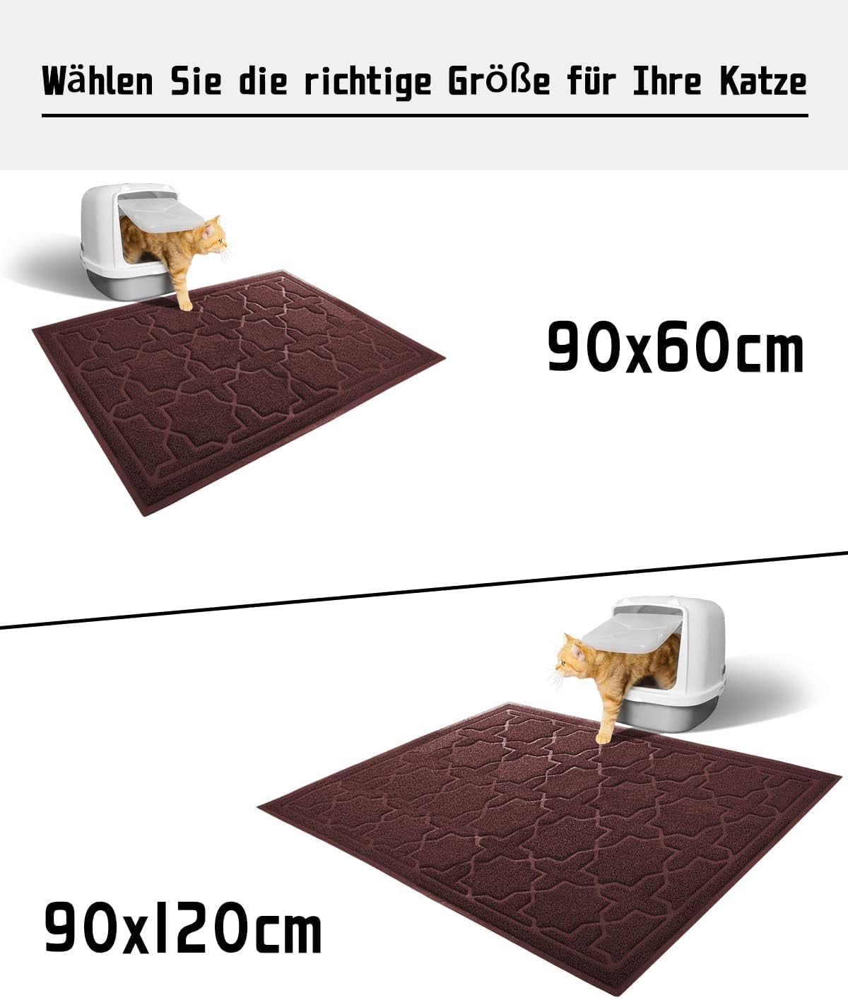 Thumbnail 4 de Yimobra Katzenstreu Matte 90×60 cm, wasserdicht 🐾