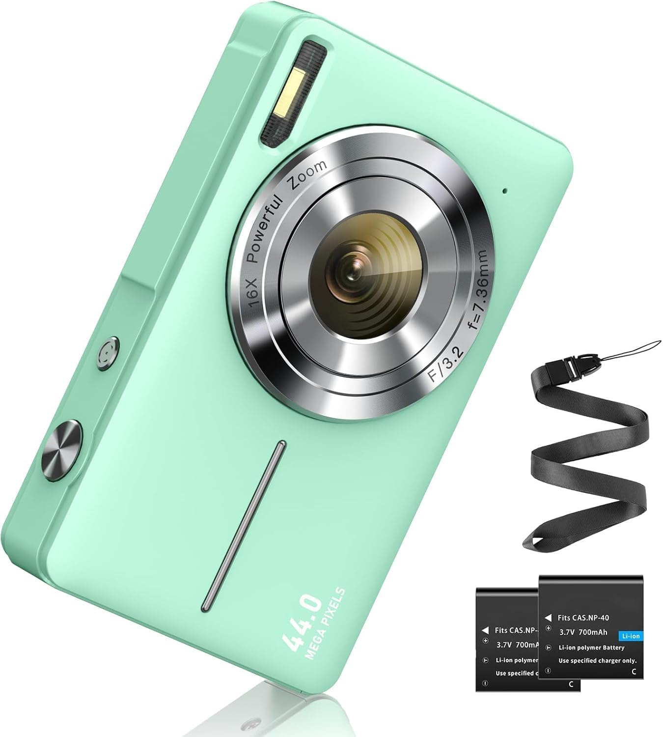 Detalle de Fotocamera digitale FHD 1080P 44MP con zoom 16x — leggera e facile da usare per bambini e studenti