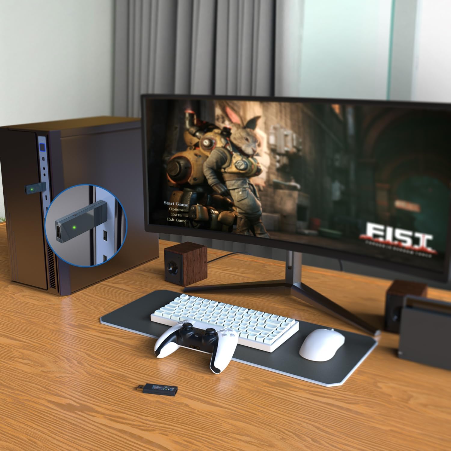 Detalle de MAYFLASH Magic NS 2: USB-Adapter für Switch, PC und mehr – kabellos über Bluetooth
