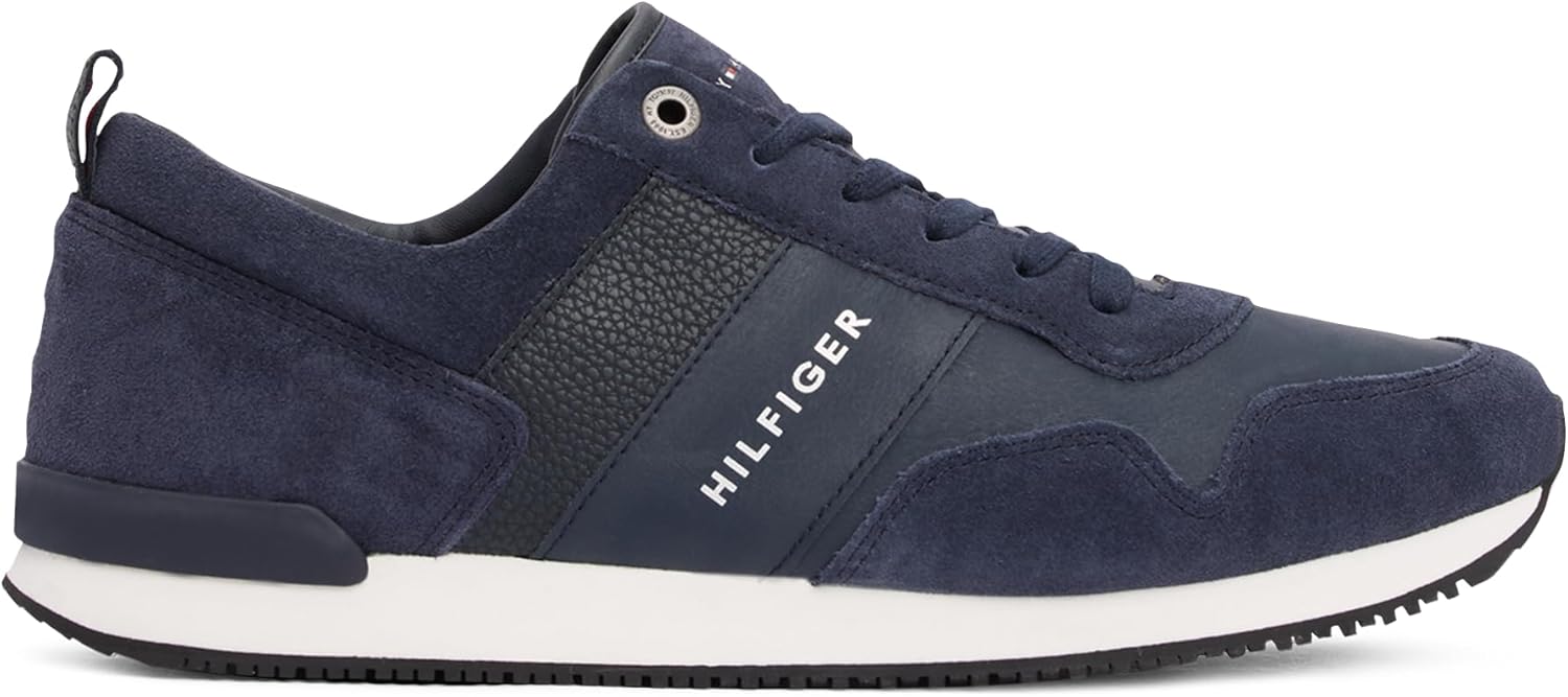 Thumbnail 5 de Tommy Hilfiger Herren Runner Sneaker Iconic Leather/Suede Mix – Sportschuhe zum Schnüren