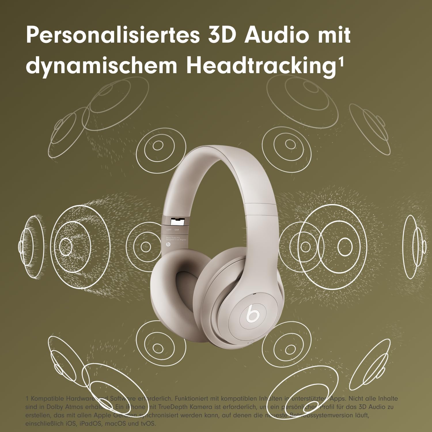 Detalle de Beats Studio Pro – Kabellose Bluetooth Noise Cancelling Kopfhörer (Sandstein)
